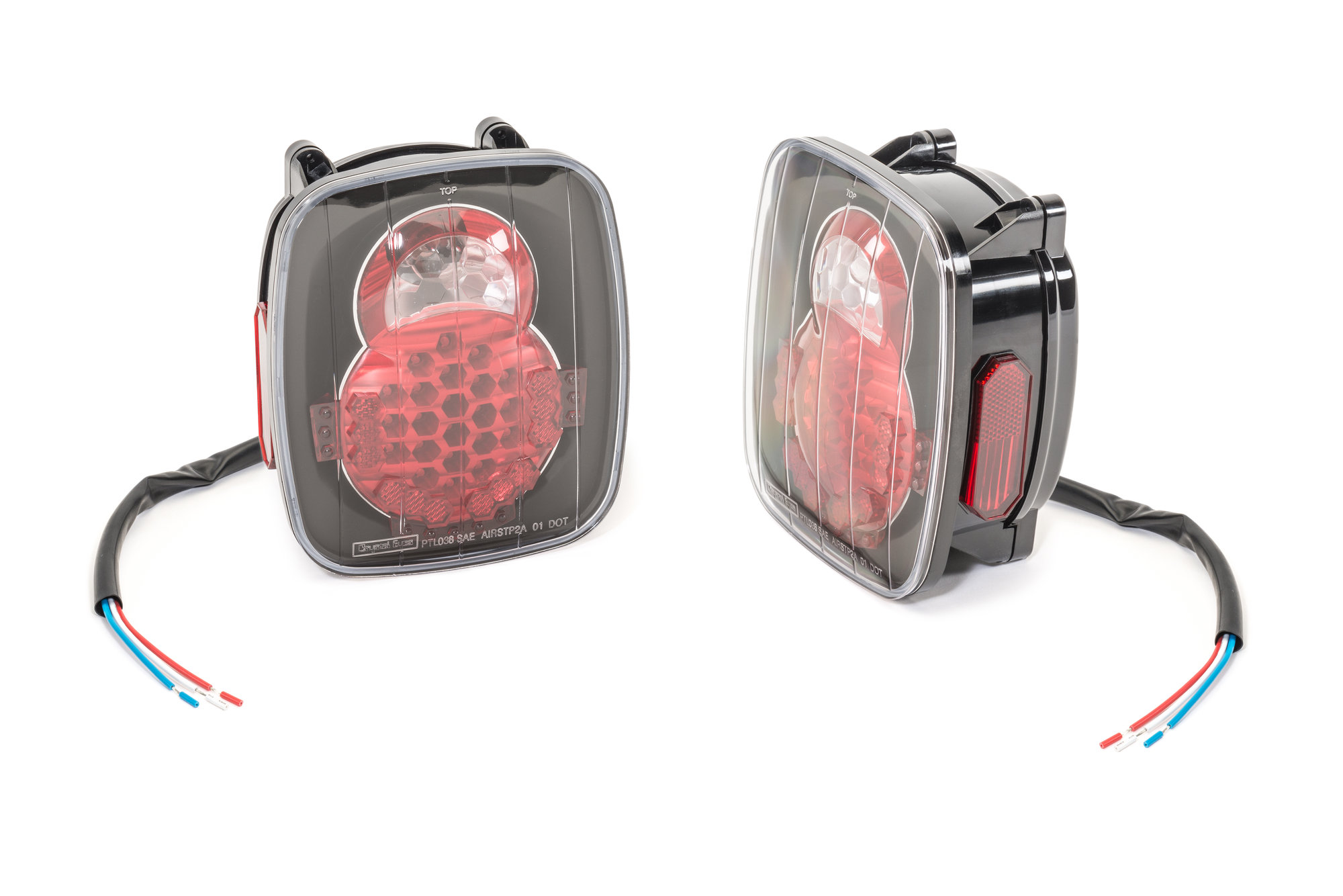InPro Car Wear LED Tail Lamps for 8706 Jeep Wrangler YJ, TJ & Unlimited Quadratec